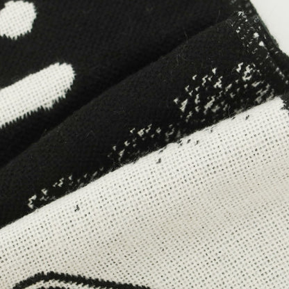 【中古】エフシーアールビー F.C.R.B. × ERIC HAZE 2025年秋冬 SOPH. TOKYO26周年記念 ニット マフラー ブラックxホワイト【 状態ランクA 】【 メンズ 】