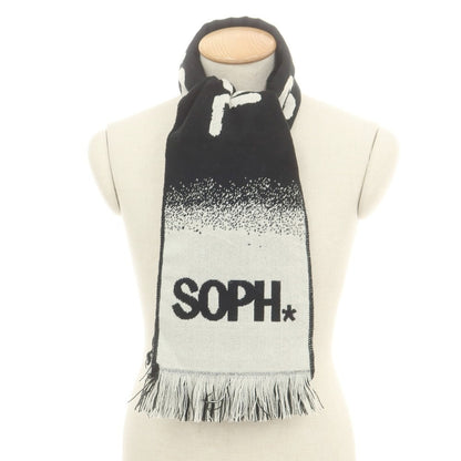 【中古】エフシーアールビー F.C.R.B. × ERIC HAZE 2025年秋冬 SOPH. TOKYO26周年記念 ニット マフラー ブラックxホワイト【 状態ランクA 】【 メンズ 】