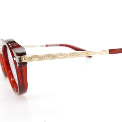 【中古】ジャックマリーマージュ JACQUESMARIEMAGE DELAGE プラスチック×金属 サングラス レッドxゴールド【サイズ45□25】【 状態ランクA 】【 メンズ 】
