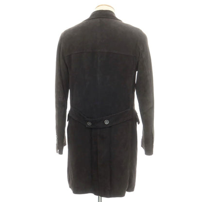 【中古】エンメティ EMMETI スエード系 中綿入り チェスターフィールドコート ブラック【 サイズ表記なし（S位） 】【 状態ランクC 】【 メンズ 】