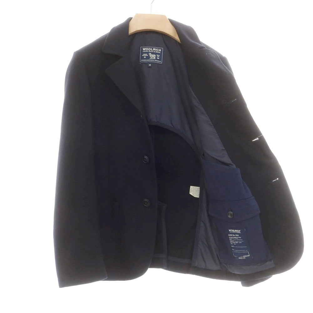 【中古】ウールリッチ WOOLRICH ウールナイロン カジュアルジャケット ネイビー【 XS 】【 状態ランクB 】【 メンズ 】