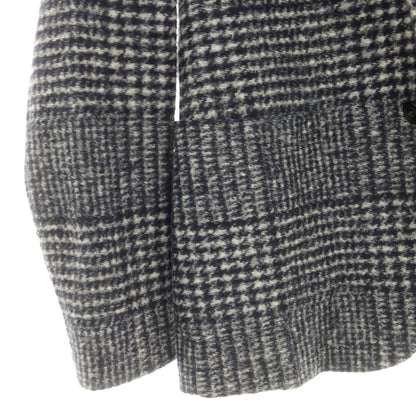 【中古】ティージャケット T-JACKET ポリエステルウールジャージー チェック カジュアルジャケット ネイビーxホワイト【 S 】【 状態ランクB 】【 メンズ 】