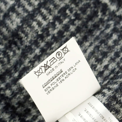 【中古】ティージャケット T-JACKET ポリエステルウールジャージー チェック カジュアルジャケット ネイビーxホワイト【 S 】【 状態ランクB 】【 メンズ 】