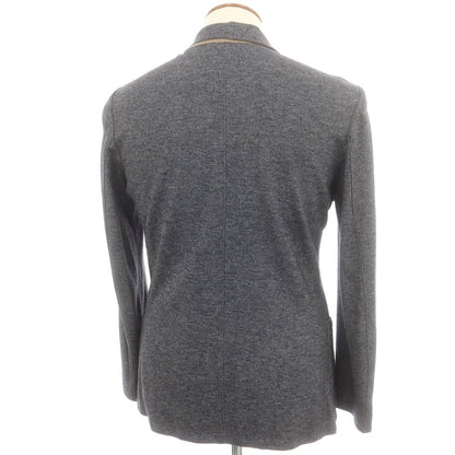 【中古】イレブンティ eleventy レーヨンウール ダブル カジュアルジャケット グレー【 46 】【 状態ランクC 】【 メンズ 】