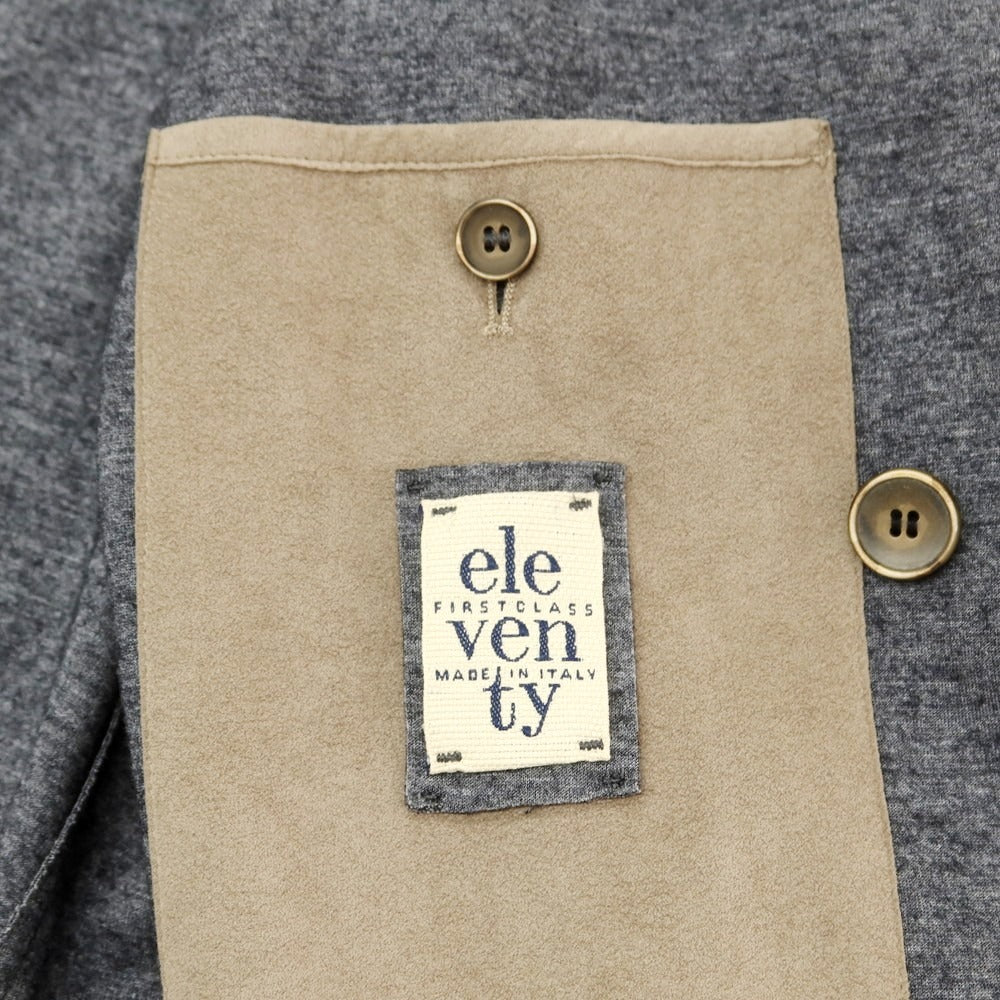 【中古】イレブンティ eleventy レーヨンウール ダブル カジュアルジャケット グレー【 46 】【 状態ランクC 】【 メンズ 】