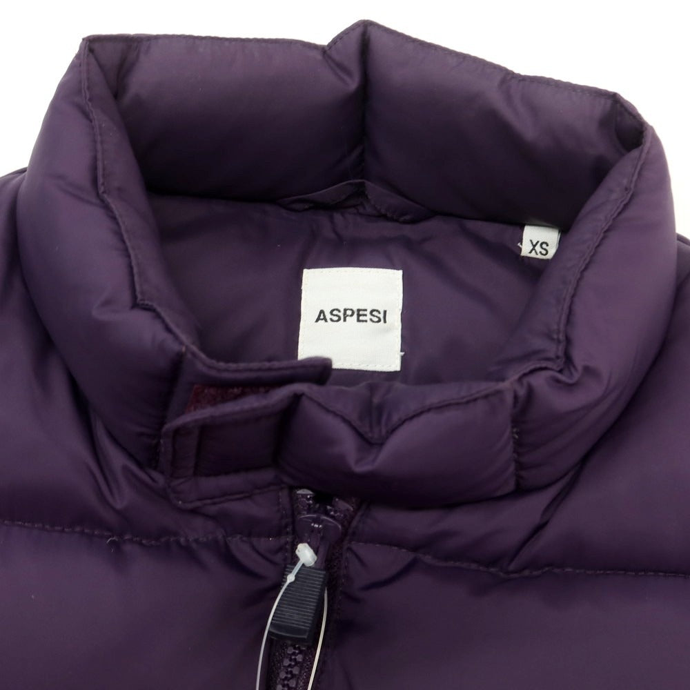 【中古】アスペジ ASPESI ナイロン ダウンベスト パープル【 XS 】【 状態ランクC 】【 メンズ 】