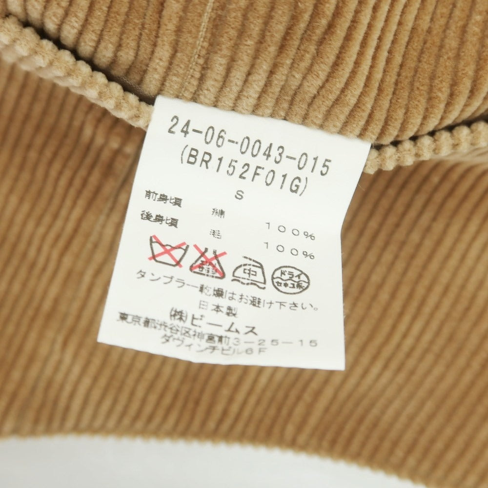 【中古】ブリッラ ペル イル グスト Brilla per il gusto コーデュロイ カジュアル系ジレ ベスト ライトブラウン【 Ｓ 】【 状態ランクB 】【 メンズ 】