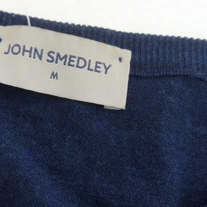 【中古】ジョンスメドレー JOHN SMEDLEY ハイゲージウール プルオーバーニット ライトネイビー【 M 】【 状態ランクC 】【 メンズ 】