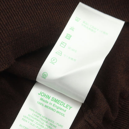 【中古】ジョンスメドレー JOHN SMEDLEY ハイゲージウール ポロニット ブラウン【 XS 】【 状態ランクC 】【 メンズ 】