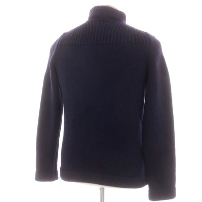 【中古】ロベルトコリーナ ROBERTO COLLINA ミドルゲージウール カーディガン ネイビー【 48 】【 状態ランクC 】【 メンズ 】