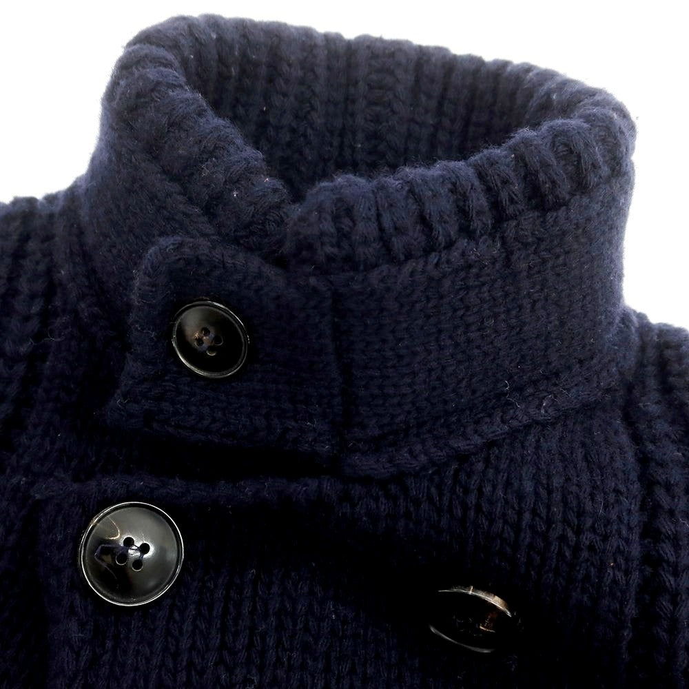 【中古】ロベルトコリーナ ROBERTO COLLINA ミドルゲージウール カーディガン ネイビー【 48 】【 状態ランクC 】【 メンズ 】