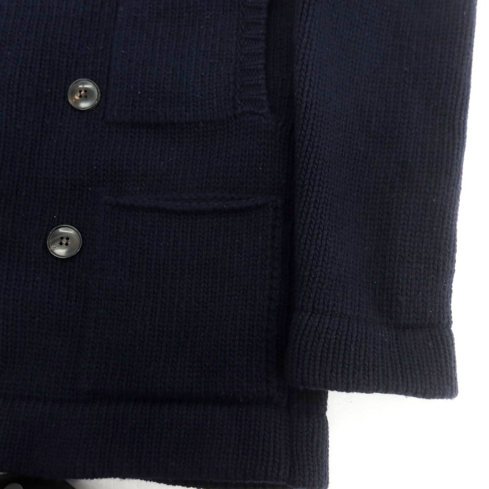【中古】ロベルトコリーナ ROBERTO COLLINA ミドルゲージウール カーディガン ネイビー【 48 】【 状態ランクC 】【 メンズ 】