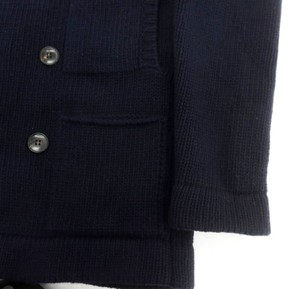 【中古】ロベルトコリーナ ROBERTO COLLINA ミドルゲージウール カーディガン ネイビー【 48 】【 状態ランクC 】【 メンズ 】