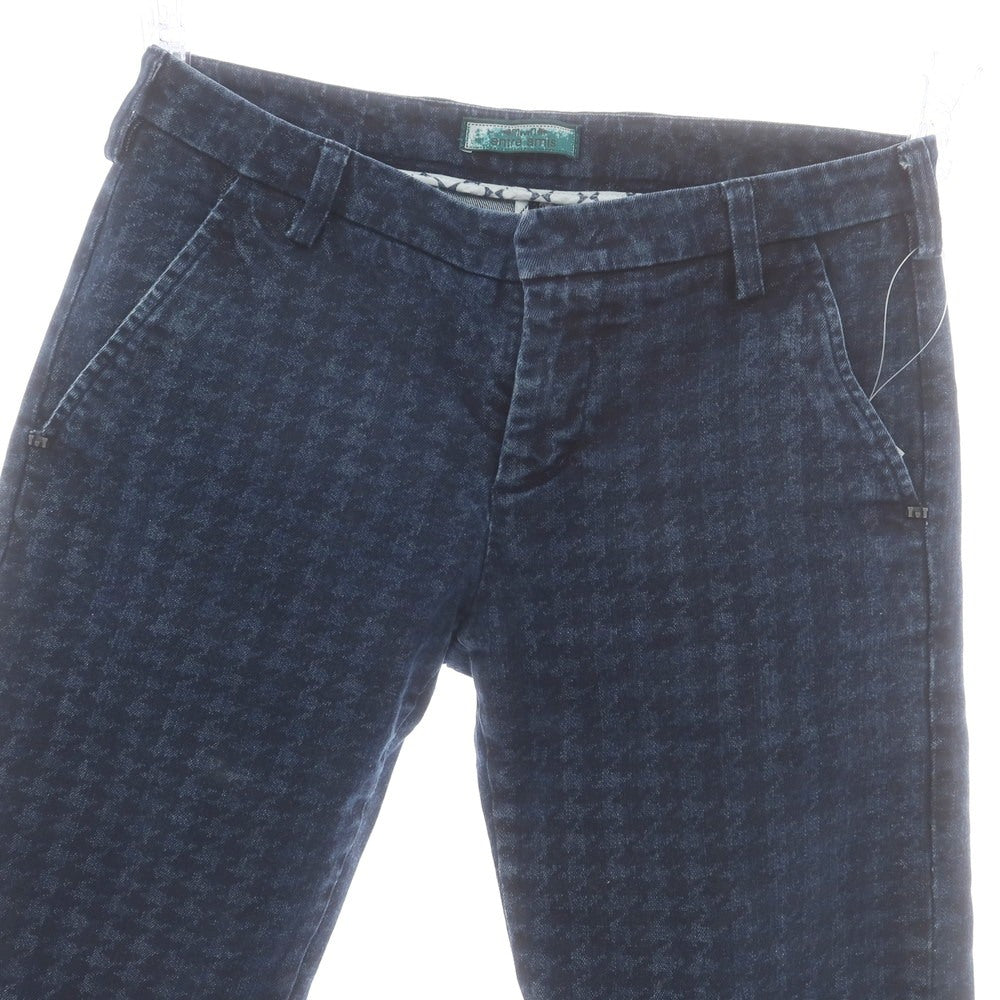 【中古】アントレアミ ENTRE AMIS ストレッチコットン ハウンドトゥース ジーンズ デニムパンツ ネイビー【 30 】【 状態ランクC 】【 メンズ 】