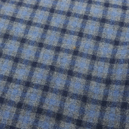 【中古】アントレアミ ENTRE AMIS ストレッチ ウールナイロン チェック カジュアルスラックスパンツ グレーxネイビー×ライトブルー【 31 】【 状態ランクB 】【 メンズ 】