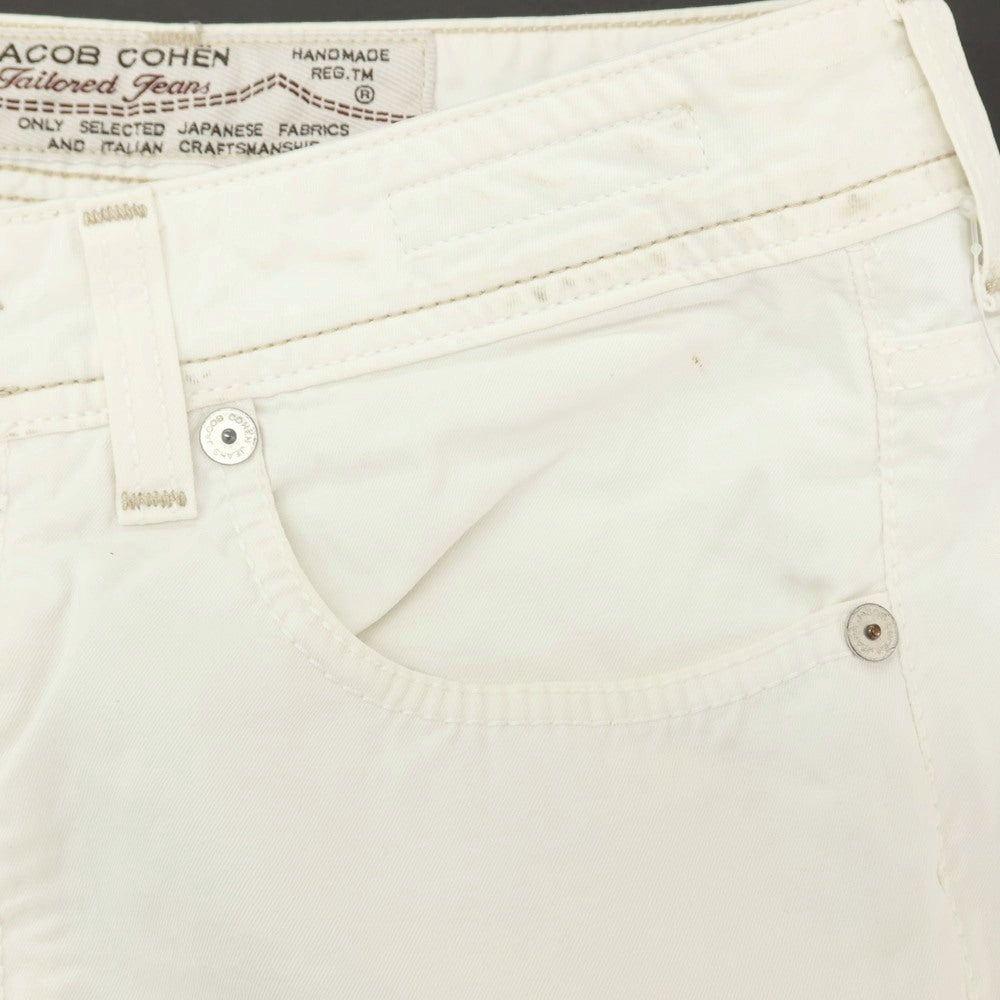 【中古】ヤコブコーエン JACOB COHEN PW688 コットン 5ポケットパンツ ホワイト【サイズ30】【 状態ランクC 】【 メンズ 】