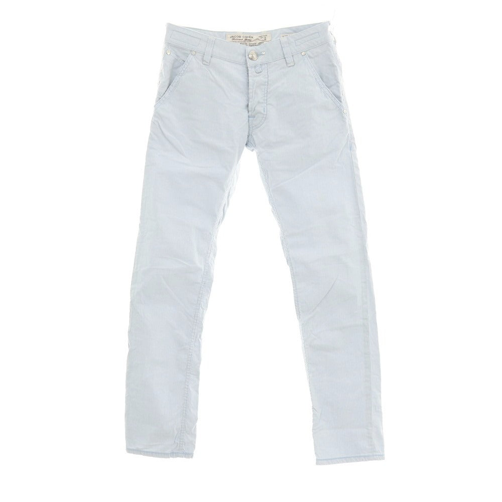【中古】ヤコブコーエン JACOB COHEN J613 COMFORT ストレッチ コットン ストライプ 5ポケットパンツ ブルーxホワイト【サイズ30】【 状態ランクC 】【 メンズ 】