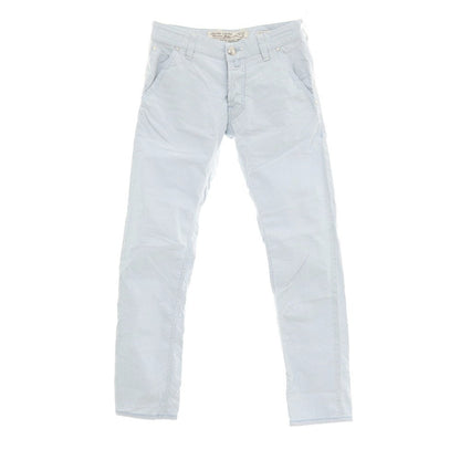【中古】ヤコブコーエン JACOB COHEN J613 COMFORT ストレッチ コットン ストライプ 5ポケットパンツ ブルーxホワイト【サイズ30】【 状態ランクC 】【 メンズ 】