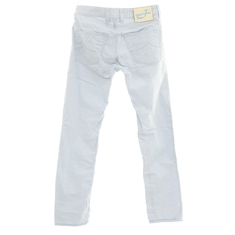 【中古】ヤコブコーエン JACOB COHEN J613 COMFORT ストレッチ コットン ストライプ 5ポケットパンツ ブルーxホワイト【サイズ30】【 状態ランクC 】【 メンズ 】