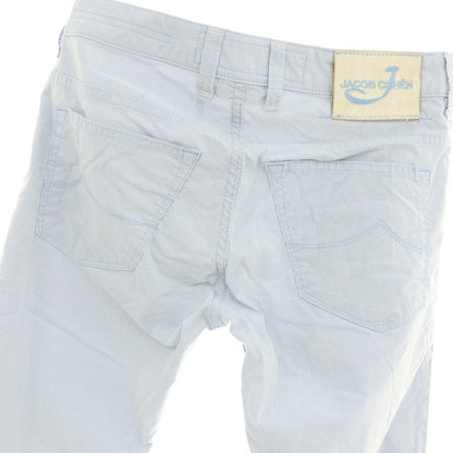 【中古】ヤコブコーエン JACOB COHEN J613 COMFORT ストレッチ コットン ストライプ 5ポケットパンツ ブルーxホワイト【サイズ30】【 状態ランクC 】【 メンズ 】