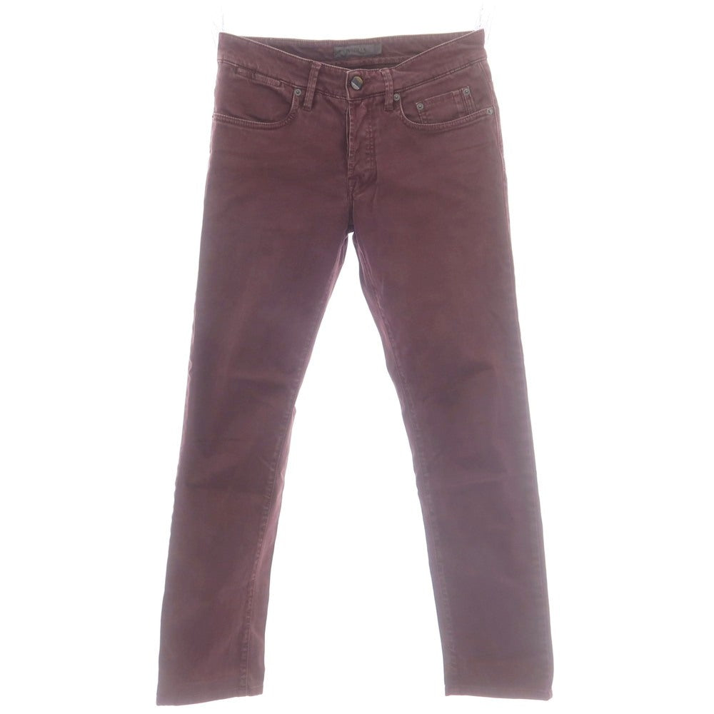 【中古】シビリア SIVIGLIA ストレッチコットン 5ポケットパンツ ワイン【 31 】【 状態ランクC 】【 メンズ 】