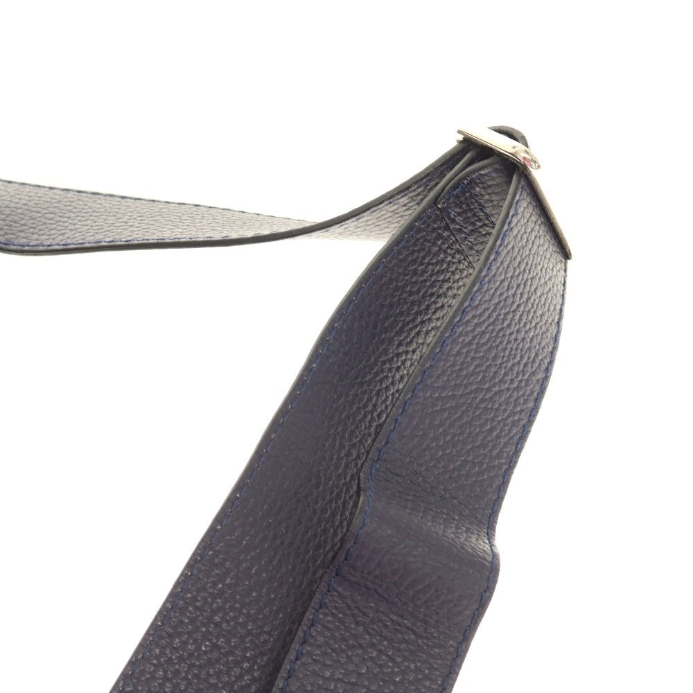 【中古】ザネラート ZANELLATO POSTINA 50’S レザー ショルダーバッグ ネイビー【 状態ランクB 】【 メンズ 】