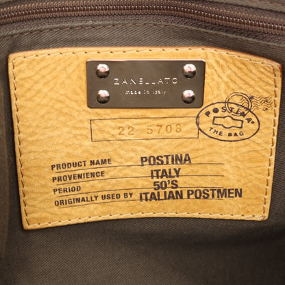 【中古】ザネラート ZANELLATO POSTINA 50’S レザー ショルダーバッグ ネイビー【 状態ランクB 】【 メンズ 】