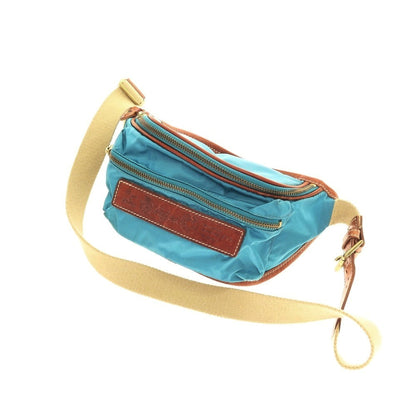 【中古】フェリージ Felisi 218 ナイロン×レザー ショルダーバッグ ブルーxブラウン【 状態ランクC 】【 ユニセックス 】