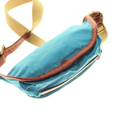 【中古】フェリージ Felisi 218 ナイロン×レザー ショルダーバッグ ブルーxブラウン【 状態ランクC 】【 ユニセックス 】