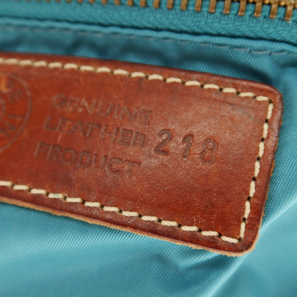 【中古】フェリージ Felisi 218 ナイロン×レザー ショルダーバッグ ブルーxブラウン【 状態ランクC 】【 ユニセックス 】