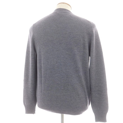 【中古】グランサッソ GRAN SASSO ウール プルオーバーニット グレー【 50 】【 状態ランクB 】【 メンズ 】