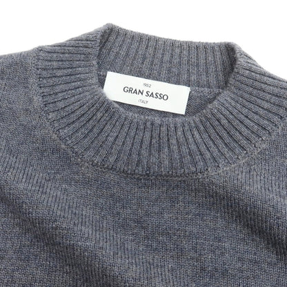 【中古】グランサッソ GRAN SASSO ウール プルオーバーニット グレー【 50 】【 状態ランクB 】【 メンズ 】