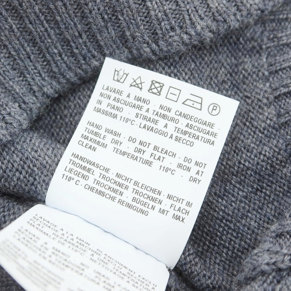 【中古】グランサッソ GRAN SASSO ウール プルオーバーニット グレー【 50 】【 状態ランクB 】【 メンズ 】