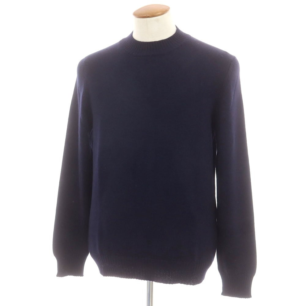 【中古】グランサッソ GRAN SASSO ウール プルオーバーニット ネイビー【 50 】【 状態ランクB 】【 メンズ 】