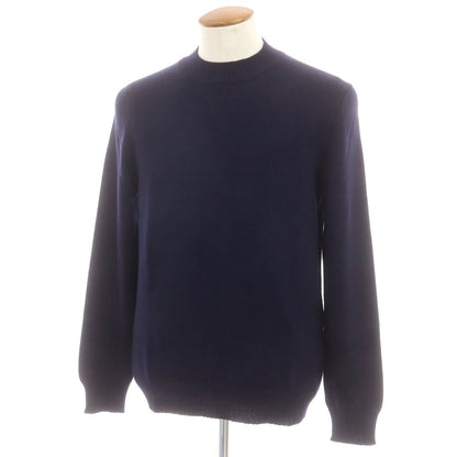 【中古】グランサッソ GRAN SASSO ウール プルオーバーニット ネイビー【 50 】【 状態ランクB 】【 メンズ 】