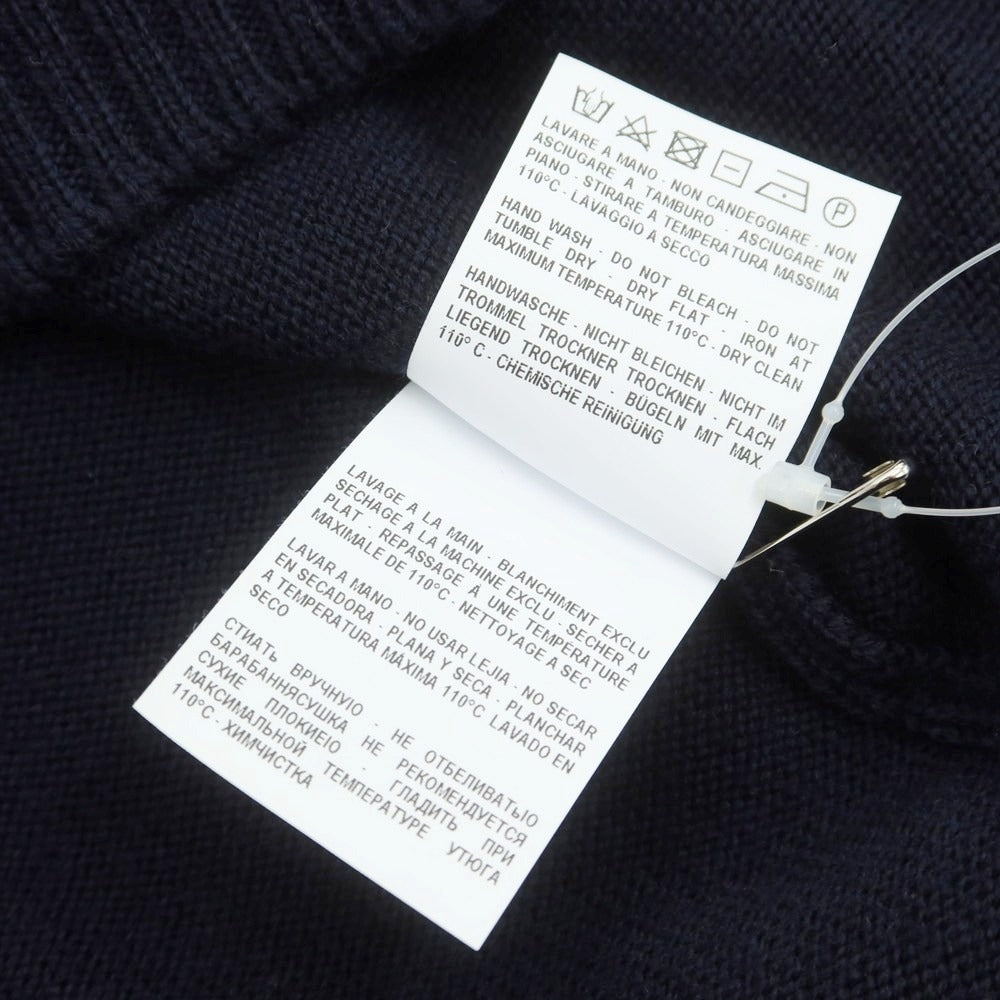 【中古】グランサッソ GRAN SASSO ウール プルオーバーニット ネイビー【 50 】【 状態ランクB 】【 メンズ 】