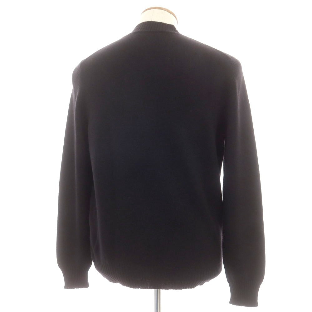 【中古】グランサッソ GRAN SASSO ウール プルオーバーニット ブラック【 50 】【 状態ランクB 】【 メンズ 】