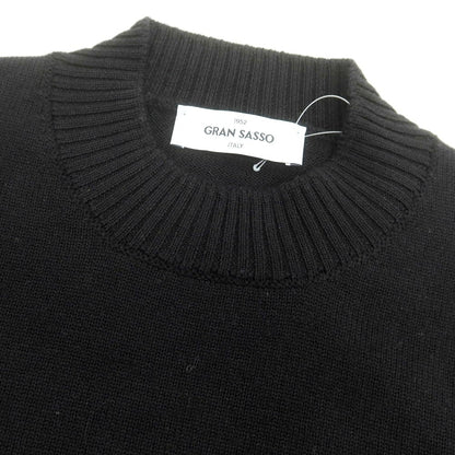【中古】グランサッソ GRAN SASSO ウール プルオーバーニット ブラック【 50 】【 状態ランクB 】【 メンズ 】