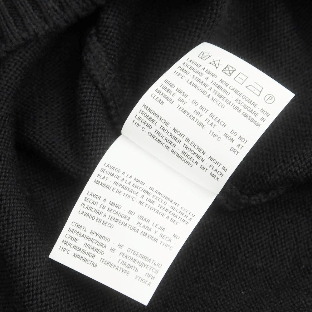 【中古】グランサッソ GRAN SASSO ウール プルオーバーニット ブラック【 50 】【 状態ランクB 】【 メンズ 】