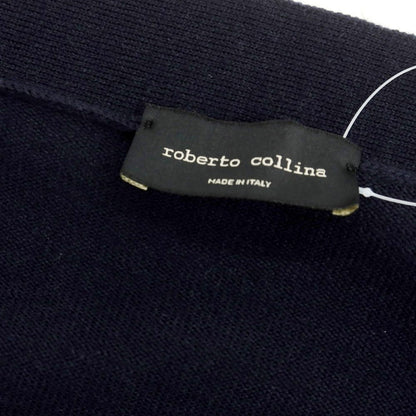 【中古】ロベルトコリーナ ROBERTO COLLINA ハイゲージウール カーディガン ネイビー【 48 】【 状態ランクB 】【 メンズ 】