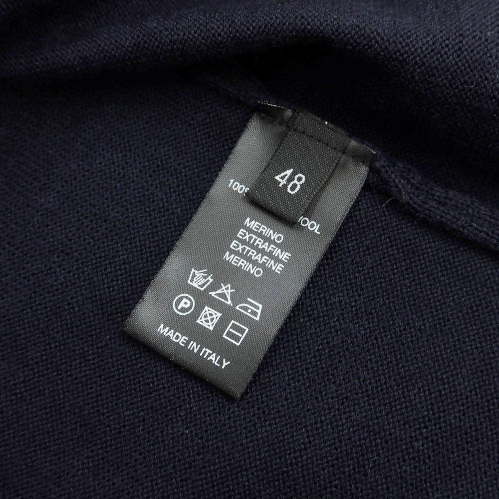 【中古】ロベルトコリーナ ROBERTO COLLINA ハイゲージウール カーディガン ネイビー【 48 】【 状態ランクB 】【 メンズ 】