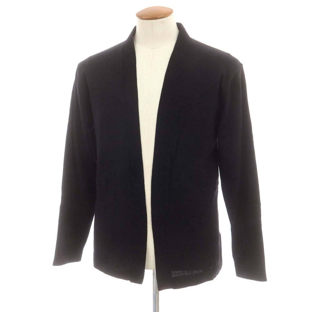 【中古】ロベルトコリーナ ROBERTO COLLINA ハイゲージウール カーディガン ブラック【 48 】【 状態ランクB 】【 メンズ 】