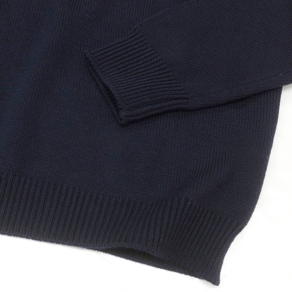 【中古】ロベルトコリーナ ROBERTO COLLINA ウール ハイネック プルオーバーニット ネイビー【 50 】【 状態ランクA 】【 メンズ 】