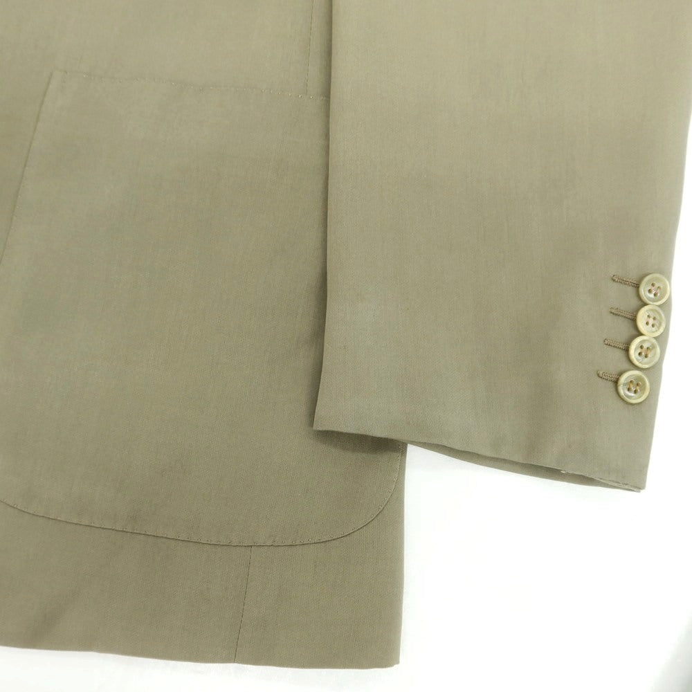 【中古】ブリオーニ Brioni シルク 2つボタンスーツ カーキ【 サイズ50 】【 状態ランクC 】【 メンズ 】 [BPD]