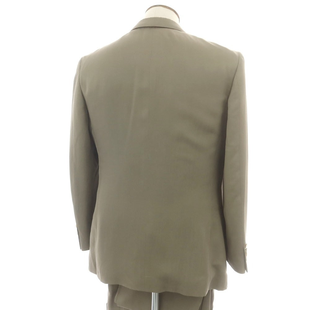【中古】ブリオーニ Brioni シルク 2つボタンスーツ カーキ【 サイズ50 】【 状態ランクC 】【 メンズ 】 [BPD]
