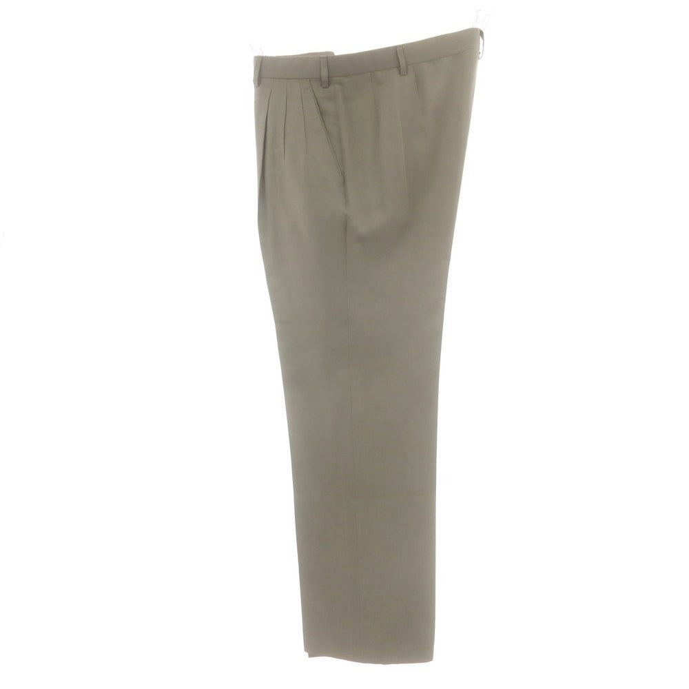 【中古】ブリオーニ Brioni シルク 2つボタンスーツ カーキ【 サイズ50 】【 状態ランクC 】【 メンズ 】 [BPD]
