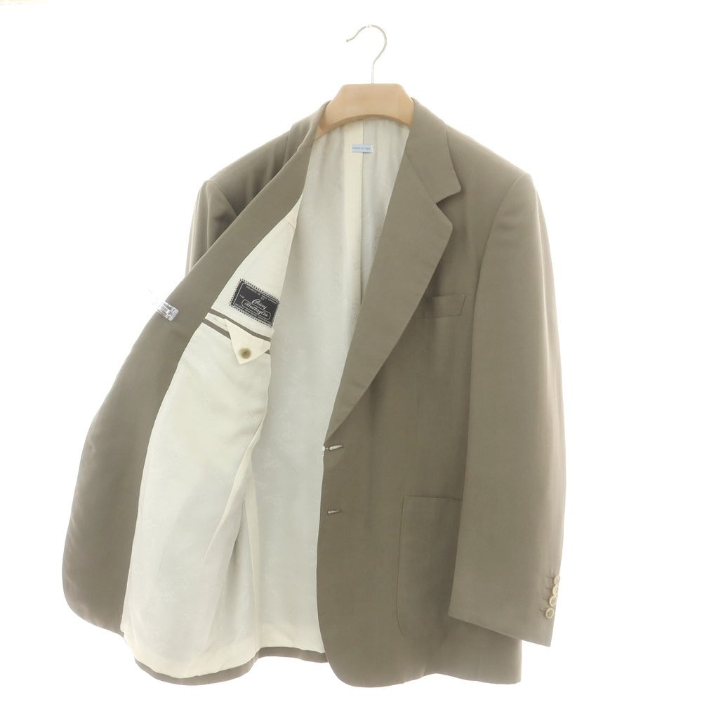 【中古】ブリオーニ Brioni シルク 2つボタンスーツ カーキ【 サイズ50 】【 状態ランクC 】【 メンズ 】 [BPD]