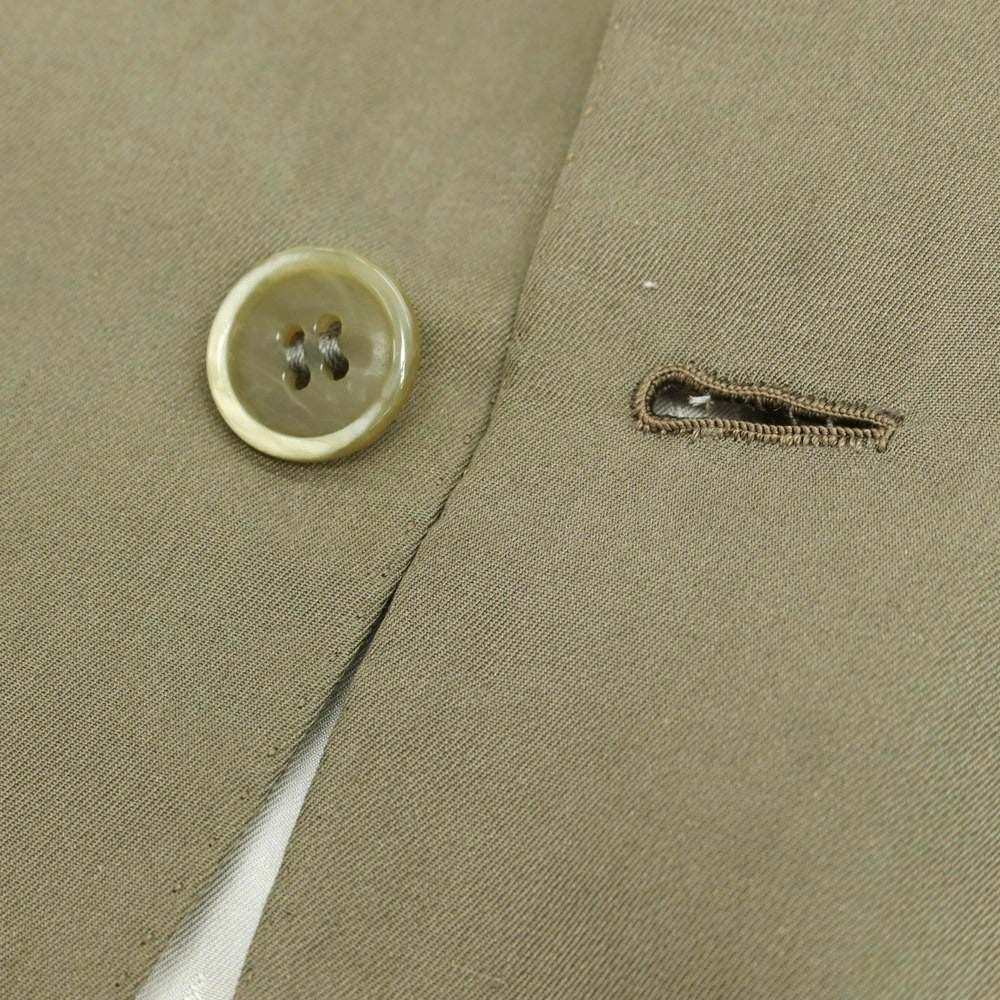 【中古】ブリオーニ Brioni シルク 2つボタンスーツ カーキ【 サイズ50 】【 状態ランクC 】【 メンズ 】 [BPD]