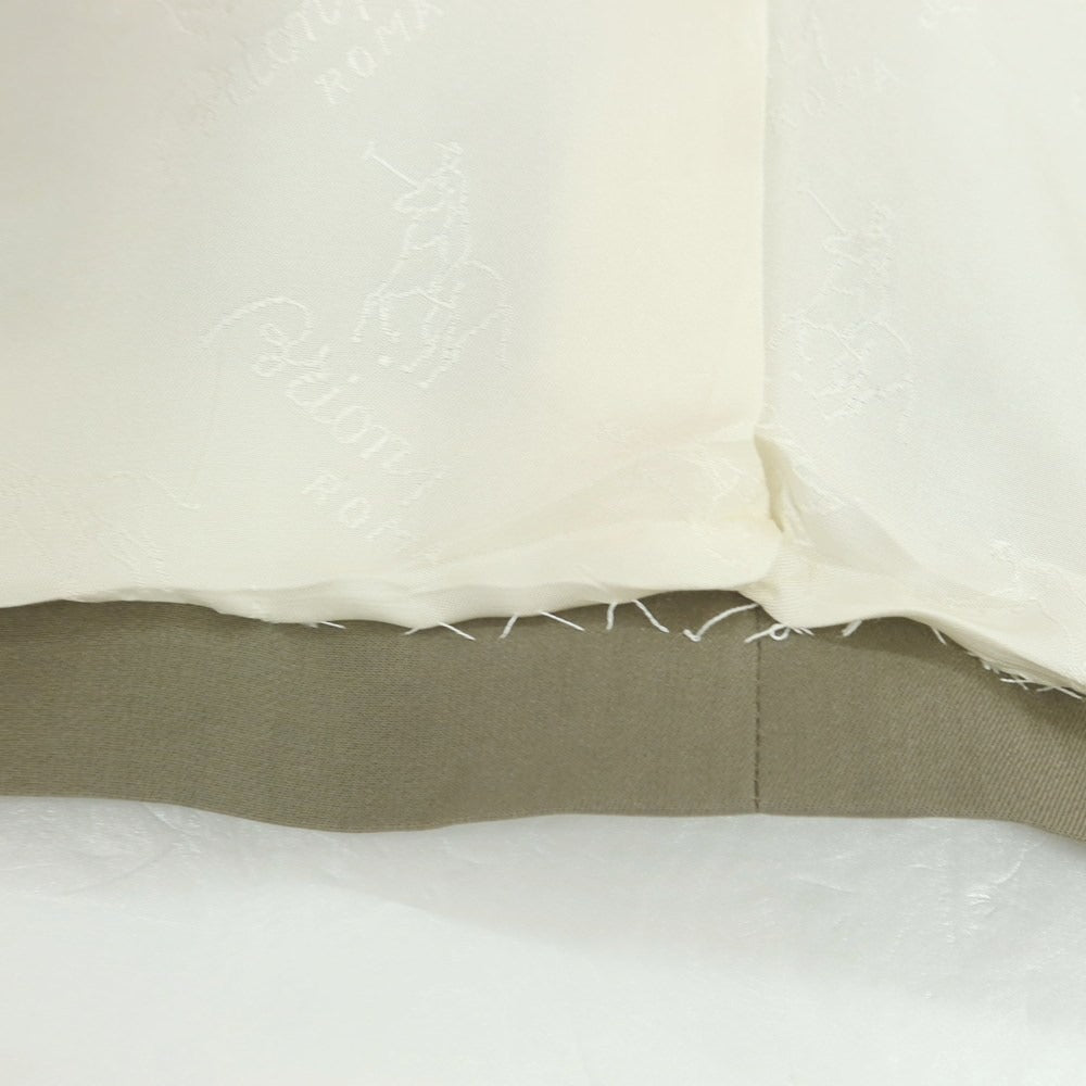 【中古】ブリオーニ Brioni シルク 2つボタンスーツ カーキ【 サイズ50 】【 状態ランクC 】【 メンズ 】 [BPD]