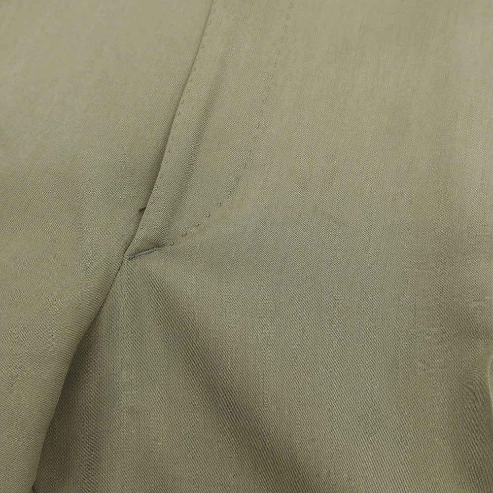 【中古】ブリオーニ Brioni シルク 2つボタンスーツ カーキ【 サイズ50 】【 状態ランクC 】【 メンズ 】 [BPD]